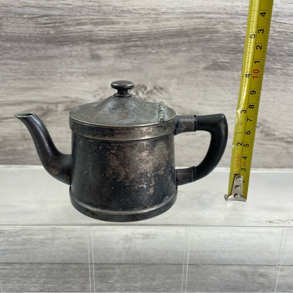 Antique 1 Cup Tea Pot w/ Hinged Lid by Benedict Indestructo E.P.N.S.B.M.M. #1354 - Picture 7 of 8